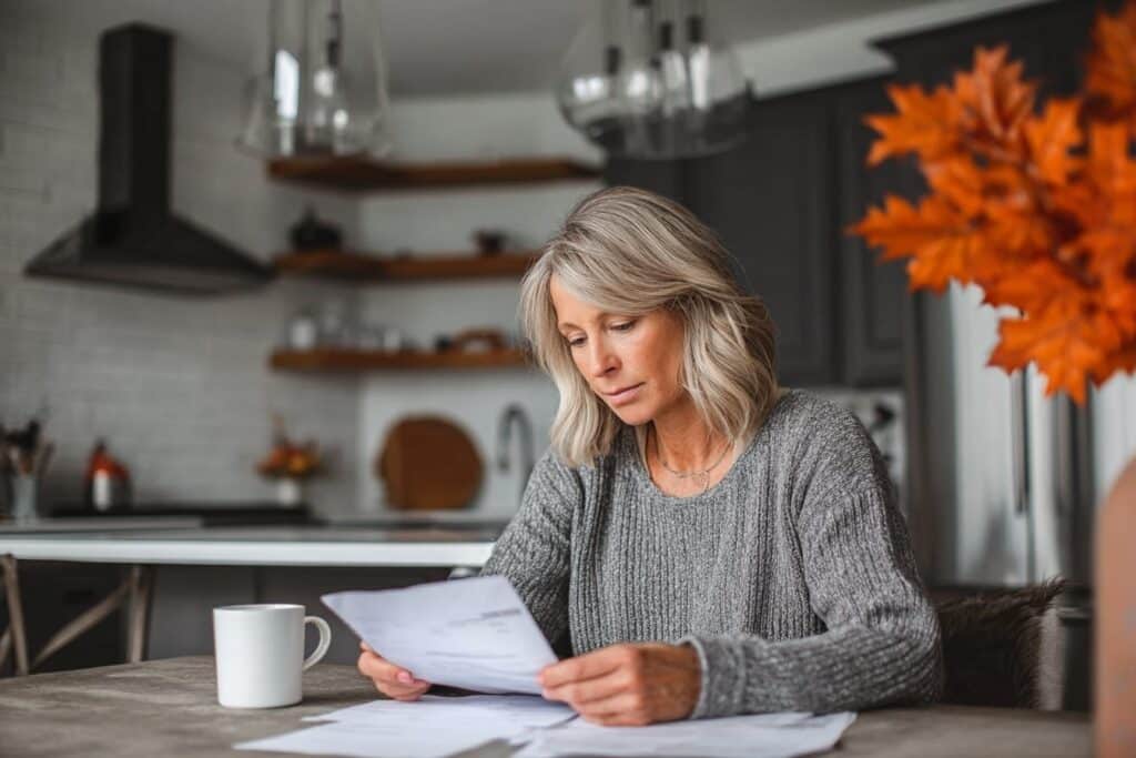 Homeowner reviewing custom home contract payment schedule and checklist in BC