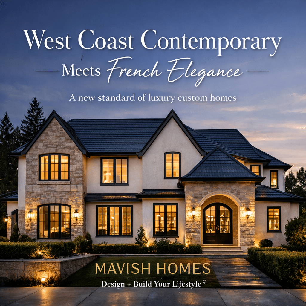 west coast contemporary custom home builder