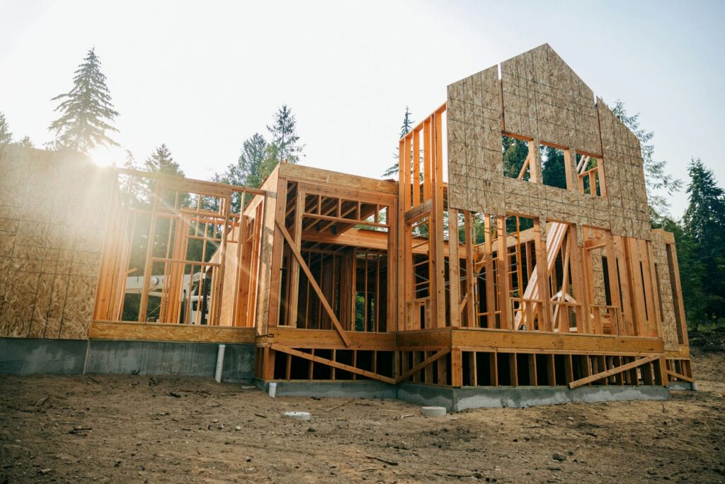 new home construction during framing